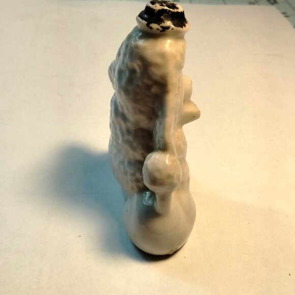 Vintage japan White Poodle Ceramic Figurine Ugly MCM - Picture 4 of 9